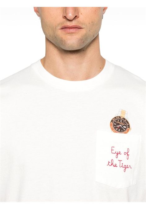 T-shirt mc2 saint barth Austin eye tiger 01n emb bianca MC2 SAINT BARTH | T-shirt | AUSTIN02514H01N